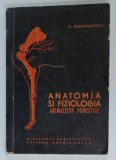ANATOMIA SI FIZIOLOGIA ANIMALELOR DOMESTICE de O . RADOVENEANU , 1962 , PREZINTA URME DE UZURA