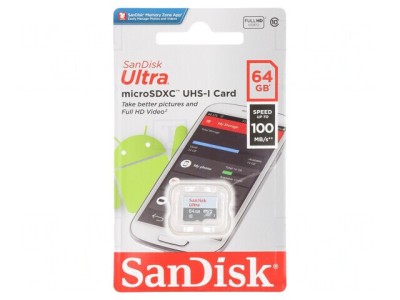 Card de memorie microSDXC 100MB/s Class 10 UHS U1 pentru Android foto