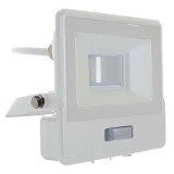 Reflector led smd 10w 6400k ip65 cu senzor miscare - alb, Oem