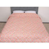 Pilota de iarna matlasata Iris Somnart, 150x200 cm, policotton imprimat, sezon rece, 400 g mp