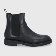 Vagabond Shoemakers Ghete Chelsea de piele bărbați, culoarea negru