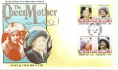 THE QUEEN MOTHER UNION ISLAND GRENADINES OF ST.VINCENT 1985 FDC foto