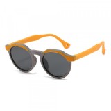 Ochelari De Soare Copii Techsuit 601, Polarizati, Protectie UV, Portocalii Gri