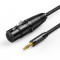 Cablu Audio Ugreen Mini Mufă De 3,5 Mm (mascul) - XLR (femă) 1m Negru (AV182) 20763-UGREEN