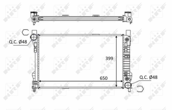 NRF 58390 Radiator, racire motor