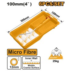 Trafalet 100 mm cu tava si 4 rezerve - Ingco HKTCB061004