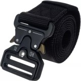 Curea tactica, catarama QR, sistem blocare, dimensiune reglabila, universala, nailon, 119x5cm, 208g, negru