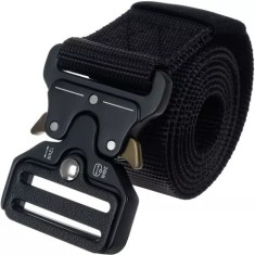 Curea tactica, catarama QR, sistem blocare, dimensiune reglabila, universala, nailon, 119x5cm, 208g, negru