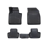 Set covorase cauciuc tip tavita pentru Volvo XC60 II (2017+), negre, 4 piese