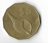 Moneda 5 dollars 2003 - Cook