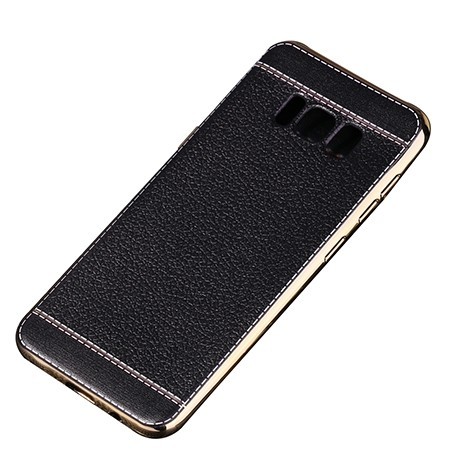 Husa SAMSUNG Galaxy A3 2017 - Litchi (Negru)