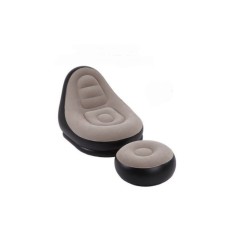 Fotoliu gonflabil cu suport pentru relaxarea picioarelor, ideal pentru interior sau exterior, balcoane, terase, usor de curatat