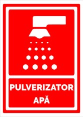 Semn pentru pulverizator apa foto