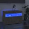 vidaXL Comodă TV cu lumini LED, gri beton, 60x35x40 cm 804417