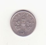 Marea Britanie 5 pence 1990
