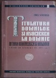 Emil Virtosu, Titulatura Domnilor Tara Romaneasca si Moldova, 1960 carte rara