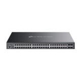 Switch PoE TP-Link Omada cu 48 porturi Gigabit, 4 SFP si management L2