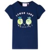 Tricou pentru copii, bleumarin, 104, vidaXL