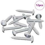 vidaXL Cuie Auto-filetante 12 pcs Zincat 4 x 25 mm Oțel 864506