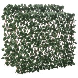 Outsunny Gard Artificial Extensibil cu 2 Secțiuni din Poliester și Ratan, 200x100 cm, Verde | Aosom Romania