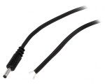 Cablu Alimentare DC Mufă Dreaptă Negru 1,5m 2x0,5mm2