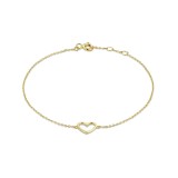 Cumpara ieftin Bratara argint 925, JW1085, model inima, placata cu aur