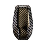 Carcasa de protectie pentru cheie smart BMW compatibila cu Seria 5, 6, 7, 8, X5, X6, X7, Aspect Carbon, husa smart key display LUVLU&trade;
