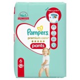 Scutece Premium Care Pants Nr.6 pentru 15+ kg, 42 bucati, Pampers