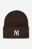 47brand caciula New York Yankees Haymak culoarea maro, 47 Brand