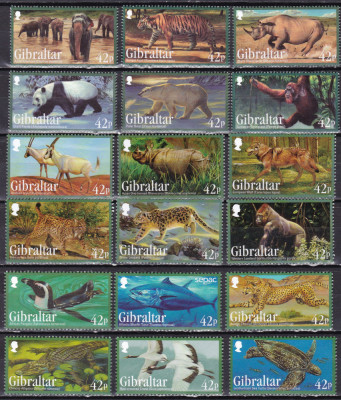 Gibraltar 2011/12/13 fauna 3 serii + 3 blocuri MNH w68 2 poze foto