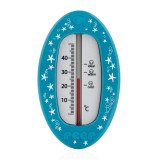 Termometru de baie Reer, fara mercur, 10 x 6 cm, Albastru