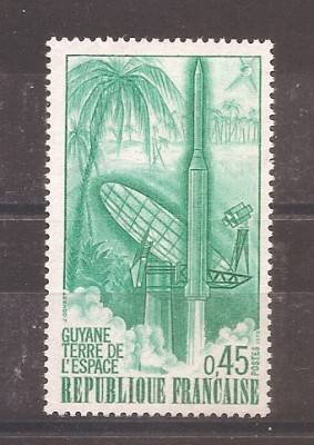 Franta 1970 - Lansarea rachetei &amp;bdquo;Diamant B&amp;rdquo; din Guyana, MNH foto