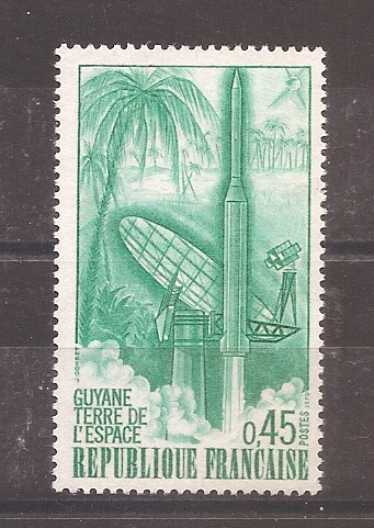 Franta 1970 - Lansarea rachetei &bdquo;Diamant B&rdquo; din Guyana, MNH