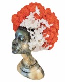Aranjament cu licheni in vaza tip statueta Marica, Eventissimi, Multicolor, 25 cm, Personalizabil Cromatic, Eventissimi&reg;