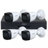 Kit supraveghere 4 camere basic 5 MP, IR 30 M, lentila fixa de 2.8mm, DVR 4 canale, Dahua cu Wizsense, inteligenta artificiala SafetyGuard Surveillanc