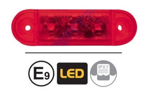 Led Lampi de marcaj Remorca Camion Caravana Rosu E9 12v 24v