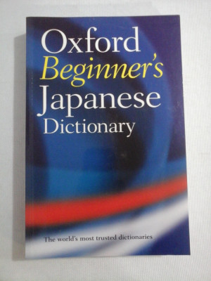 OXFORD Beginner&amp;#039;s JAPANESE Dictionary foto