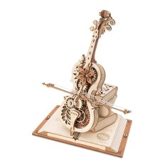 Puzzle 3D Cutie muzicală Violoncelul Magic, 199 piese, Rokr