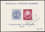 C1983 - Romania 1950 - Filatelie bloc stampilat