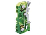 Terminal de &Icirc;mbinare Șine 0.08-4mm2 Piste 1 Borne 2 Galben-Verde, Wago