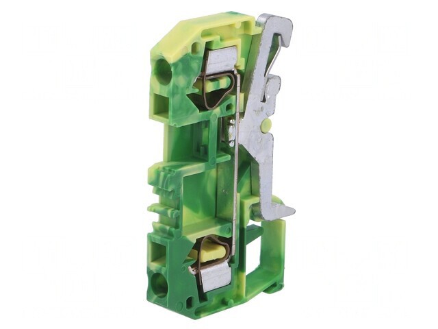 Terminal de &Icirc;mbinare Șine 0.08-4mm2 Piste 1 Borne 2 Galben-Verde