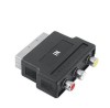 Adaptor Video Hama 3 RCA Female Jacks (Video/Audio L &amp;amp; R) - Scart Male Plug