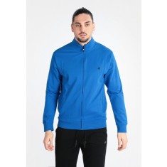 Bluza barbati cu fermoar si maneca lunga albastru, M