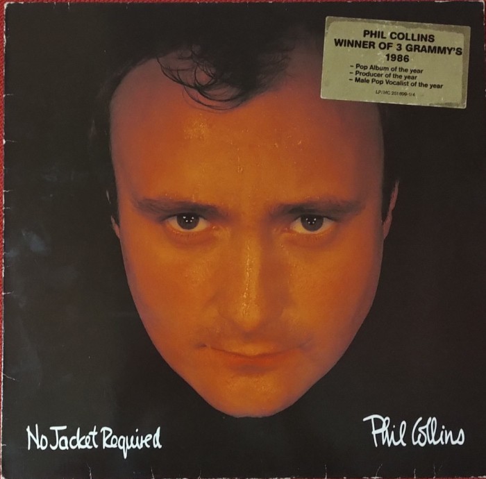 Phil Collins &lrm;&ndash; No Jacket Required, LP, Europe, 1985, stare excelenta ( VG+)