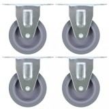 Gossi roti fixe, 4 buc., 75 mm