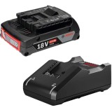 Bosch 1600Z00036 + GAL 18V-40 - Set 1 acumulator si incarcator Li-Ion 18 V 2 Ah