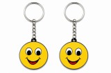 Cumpara ieftin Set 2 brelocuri cu emoticon zambitor, model Smiley Happy Face