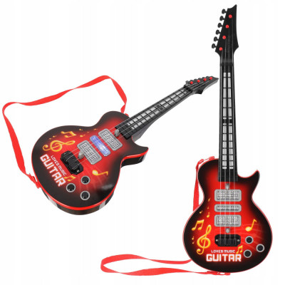 Rock Guitar Lumini lumini Sunete Strings Strap foto