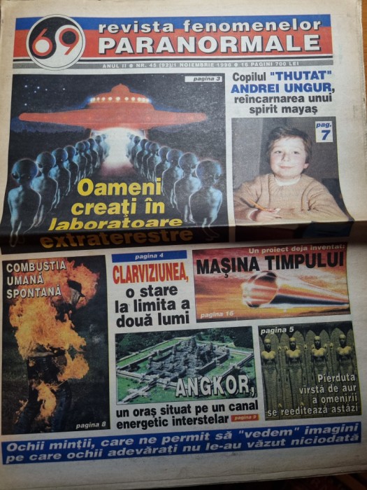 revista fenomenelor paranormale - 1 noiembrie 1996