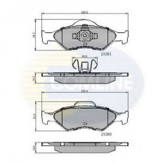 Set placute frana,frana disc FORD FIESTA IV (JA, JB) (1995 - 2002) COMLINE CBP0899